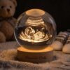 Customized Crystal Ball & Cube with Engraved Photo for Couples Birthday, Baby Shower, Wedding Anniversary & Corporate Gifting