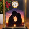 | Acrylic Table Top Display Stand Personalized Gift Customize Desk Clock Gifts Idea Unique  Engagement Graduation Valentines Day Thank You Appreciation