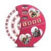 Lifetime Wooden 3 Photo Rotating Desk Calendar | Personalized Sublimation Photo Gift for Couples | Anniversary, Wedding & Valentine’s Day Gift for Husband & Wife