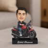 Acrylic Avataar Studio Personalized Gift Tabletop Father Character Caricature Rectangular Photo Frame Unique Design Motorcycle Rider