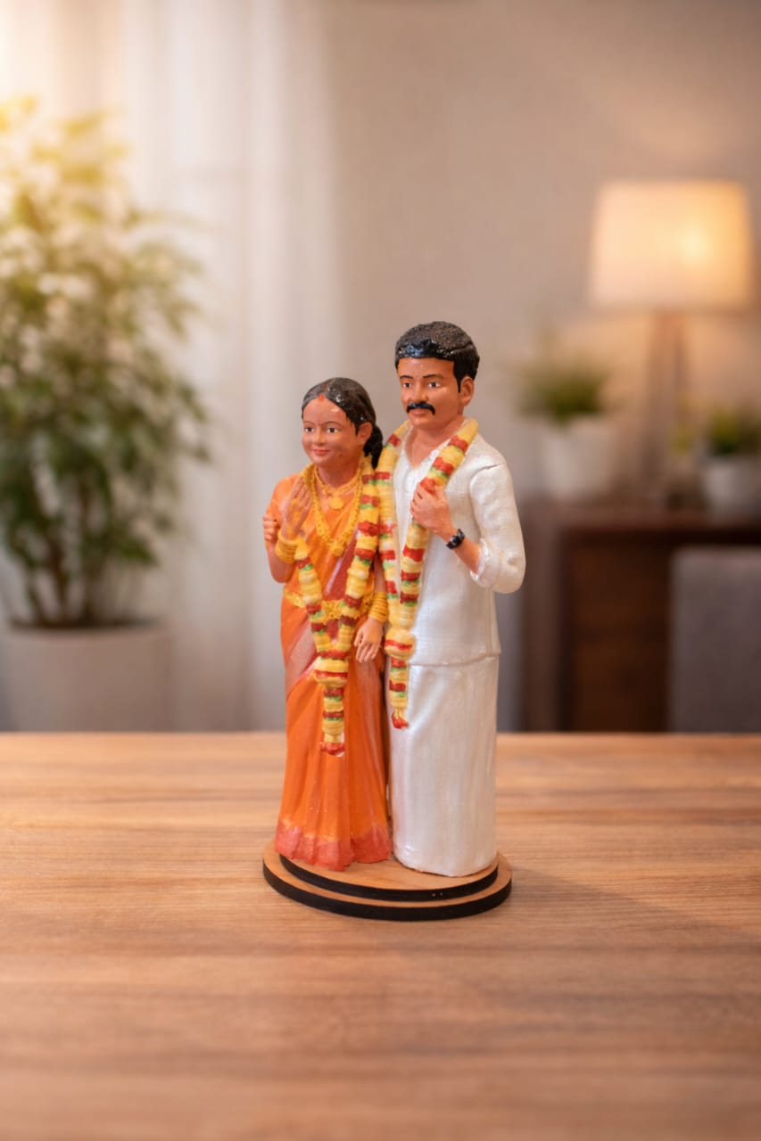 3D Customised Couple - Personalized Couple Full Body 8 InchTheme Wedding Brand Generic Colour According to the Pic Product Dimensions 15L x 10W x 20H Centimeters Item Weight 300 Grams Number of Items 1 Net Quantity 1 Count Manufacturer 3D Creature